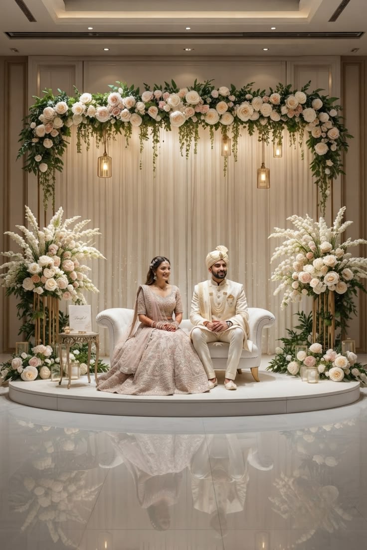 Reception stage and seating