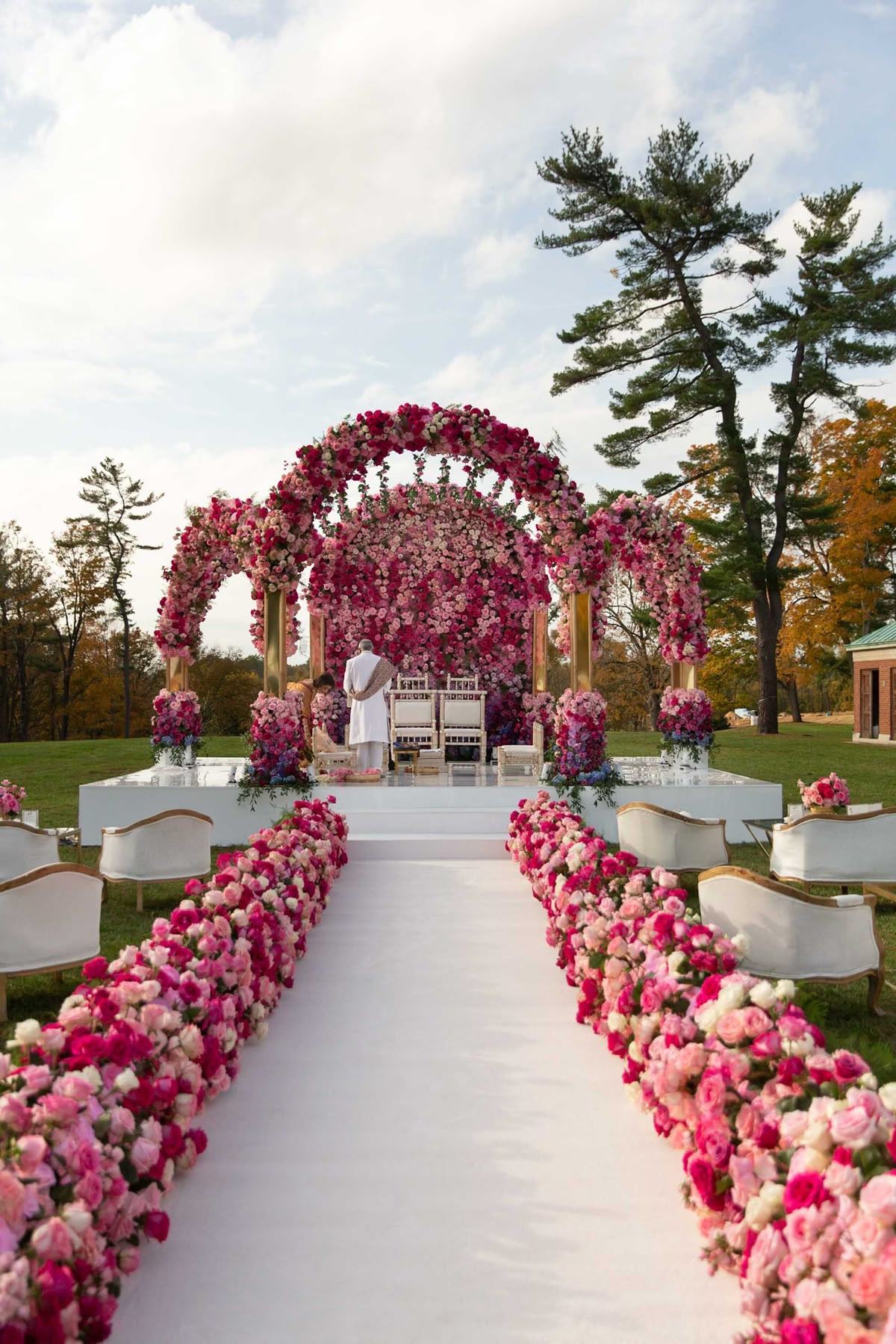 Wedding mandap setup